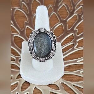 Artisan Crafted Iron Jasper Solitare Set In 925 Sterling Silver Sz 7